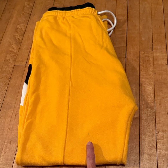 Yellow women’s Pants with Black and White Accents - Picture 6 of 7